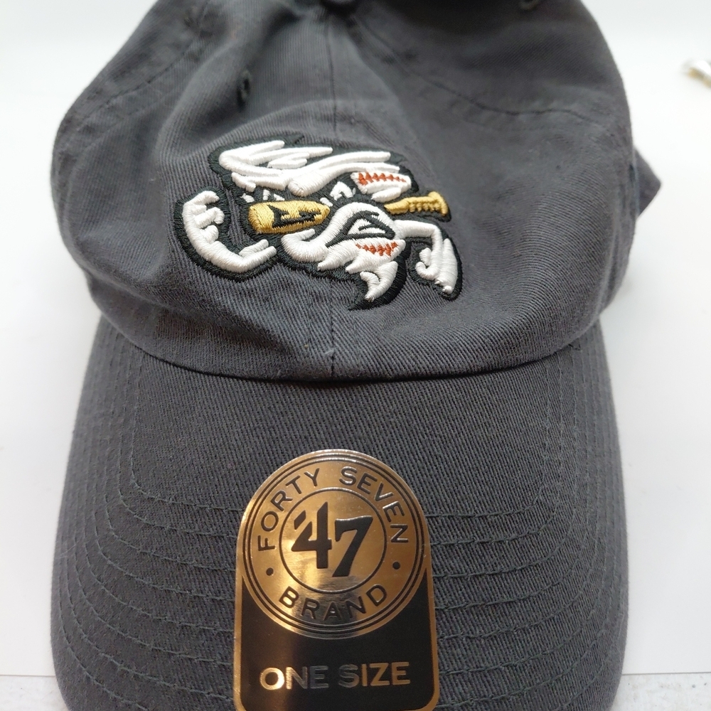 47 Omaha Storm Chasers Clean Up Adjustable Hat - Charcoal